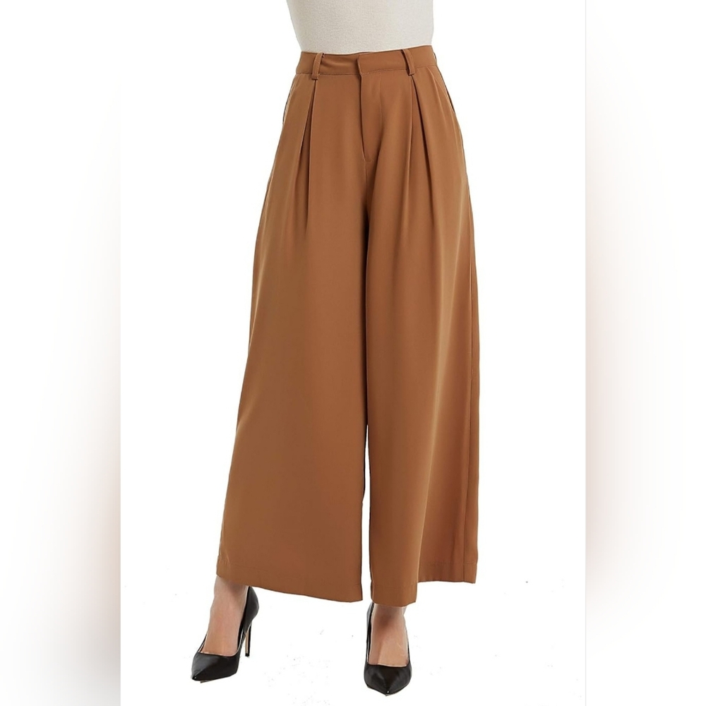 Wide Leg Brown/Camel Colored Pants
